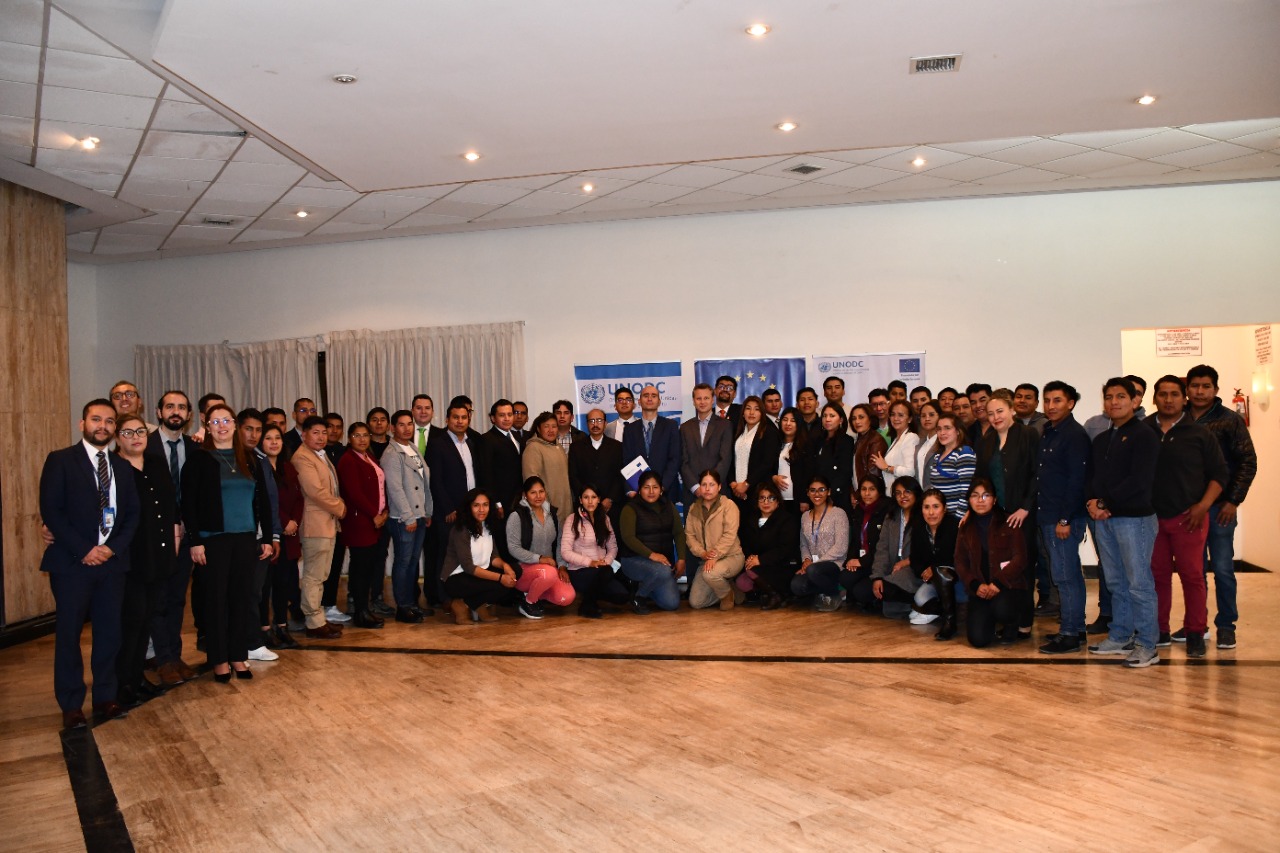 Naciones Unidas capacita a siete instituciones del Estado sobre abordaje y situación de sustancias controladas