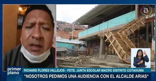 Juntas escolares de Cotahuma anuncian protestas contra el alcalde Iván Arias