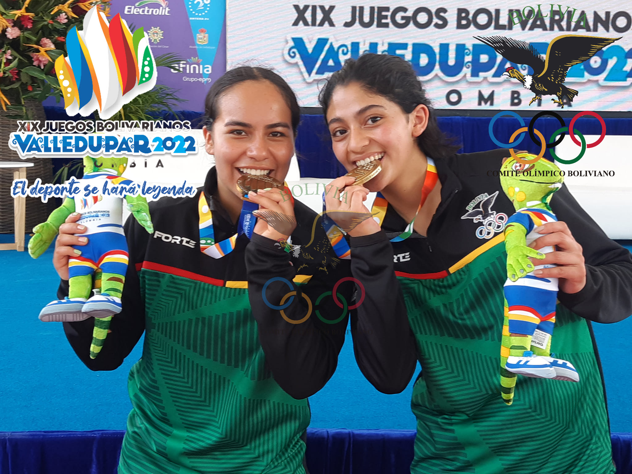 Gimnastas Rocha y Espejo le dan el primer oro a Bolivia en los Juegos Bolivarianos