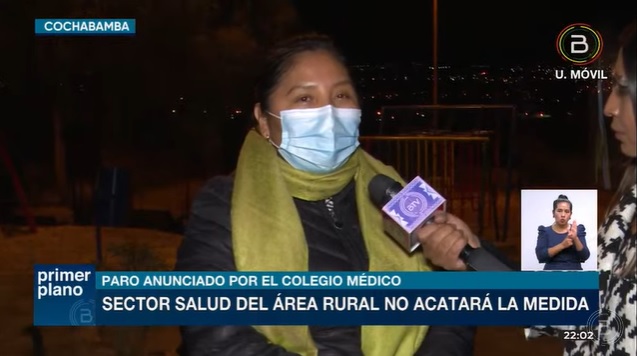 Médicos del área rural de Cochabamba no acatarán paro convocado por el Colegio Medico
