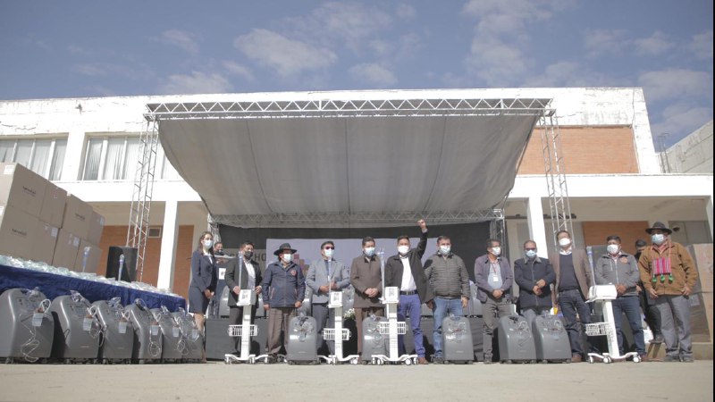 Gobierno entrega Bs 14 millones en equipos de oxigenoterapia a los SEDES para fortalecer lucha contra el COVID 19