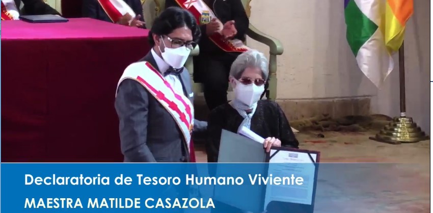 Luis Arce: “Quién no ha cantado, bailado, hasta tocado tu música, Matilde”