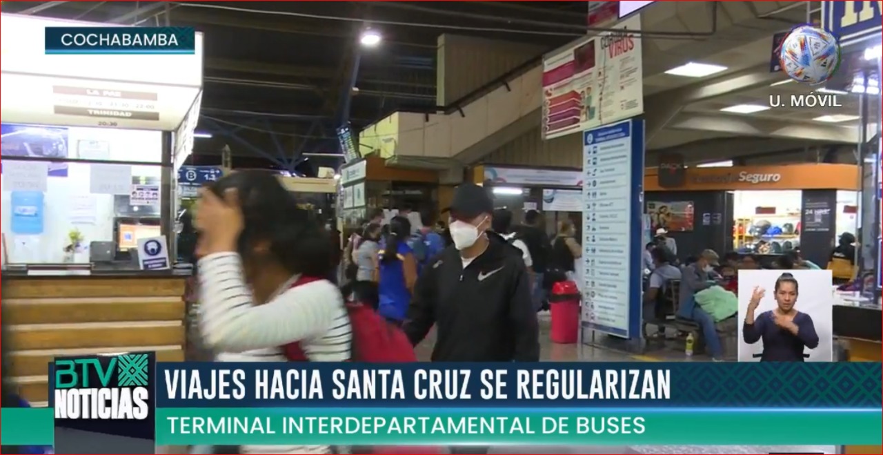 Tras 36 días de paro y bloqueos, transporte de pasajeros y de carga vuelve a circular en Santa Cruz