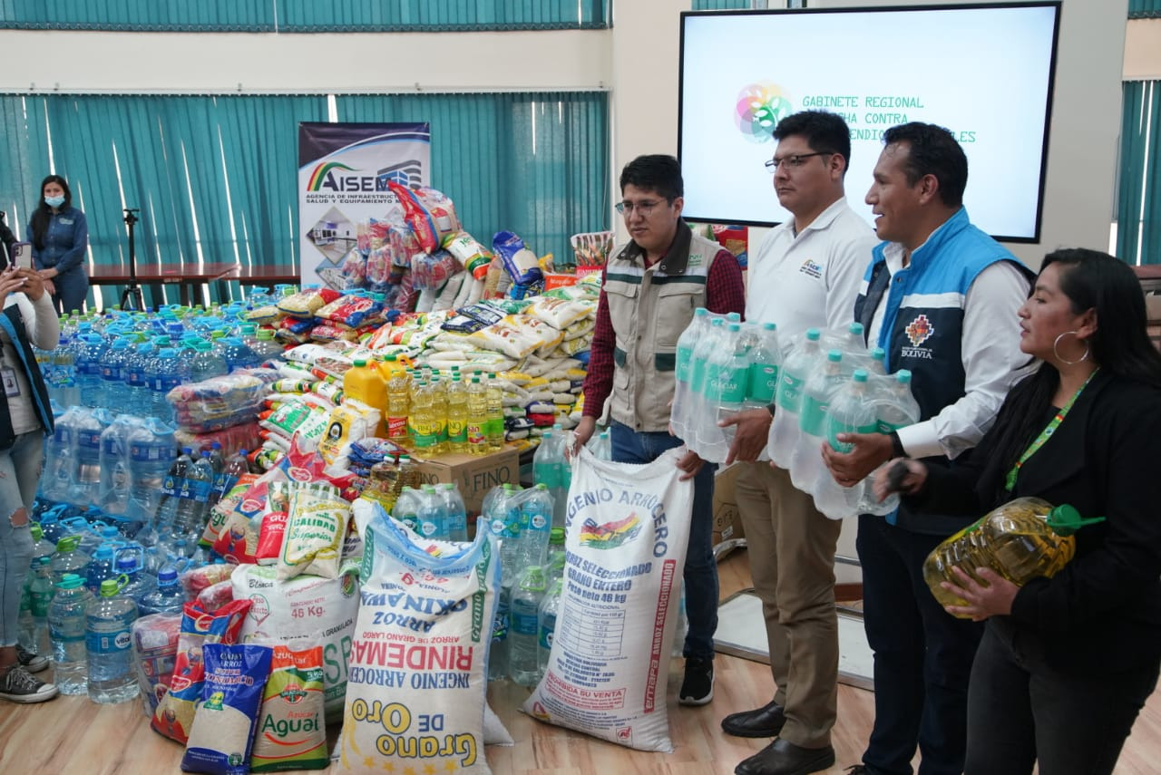 Instituciones recolectan ayuda humanitaria para zonas afectadas por incendios forestales
