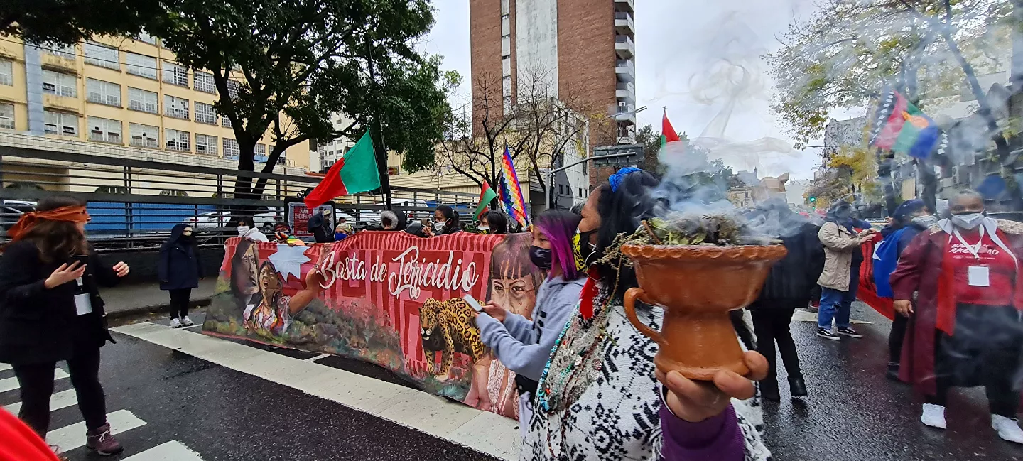 Mujeres indígenas de Argentina marchan 2.000 km en defensa de sus comunidades