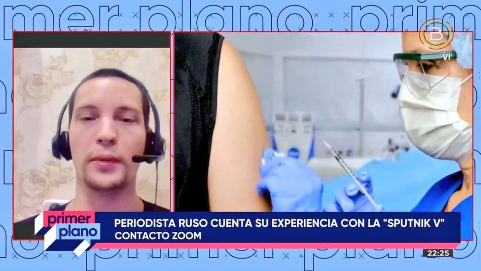 Periodista ruso asegura que tras recibir vacuna Sputnik V generó un nivel alto de anticuerpos