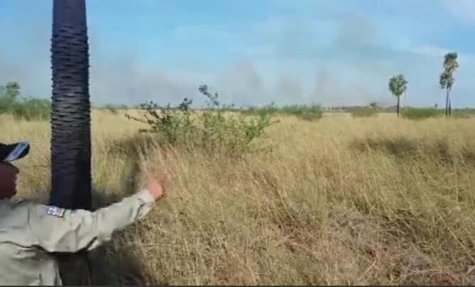 Comisión se despliega a Puerto Suárez para coordinar acciones para sofocar el fuego en Otuquis