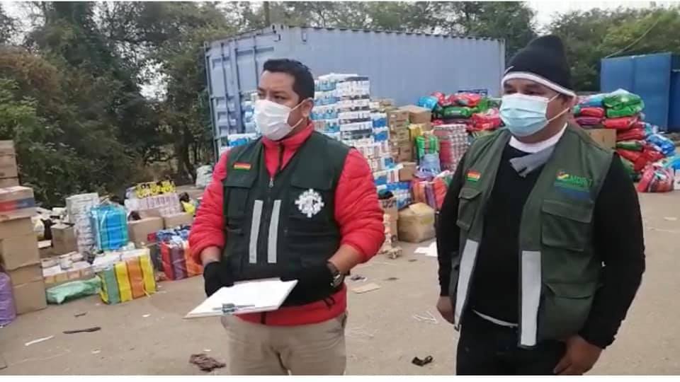 Senasag decomisa 76 toneladas de productos de contrabando por un valor de Bs 1 millón