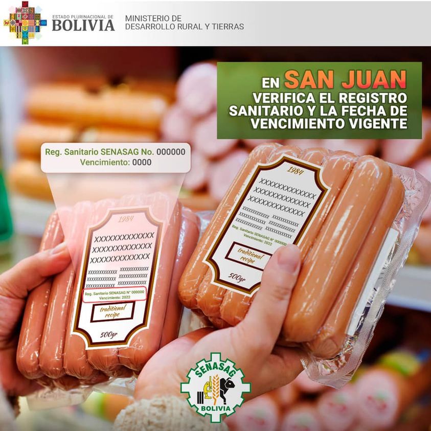Senasag intensifica el control de productos que se consumen en la festividad de San Juan