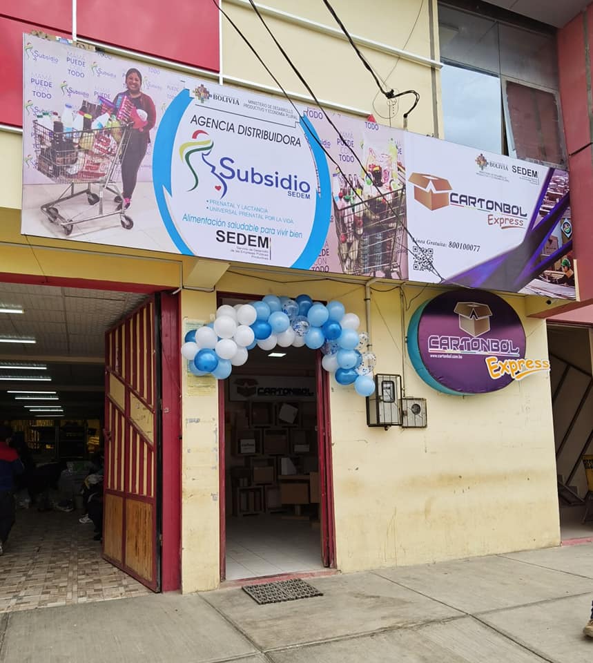 Inauguran la primera tienda “Cartonbol Express” en la ciudad de Oruro