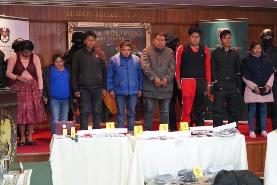 Policía aprehende a 19 personas y desarticula cuatro bandas delincuenciales en El Alto