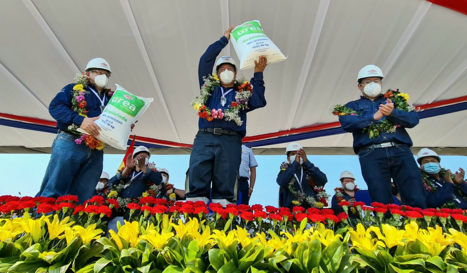 Presidente: La planta de urea generó $us 50 millones de ingresos en tres meses de su reactivación