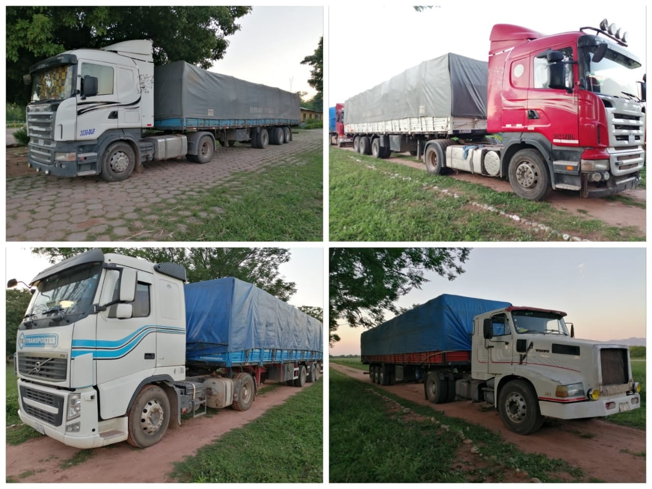 Yacuiba: Comisan siete camiones de alto tonelaje con soya de contrabando