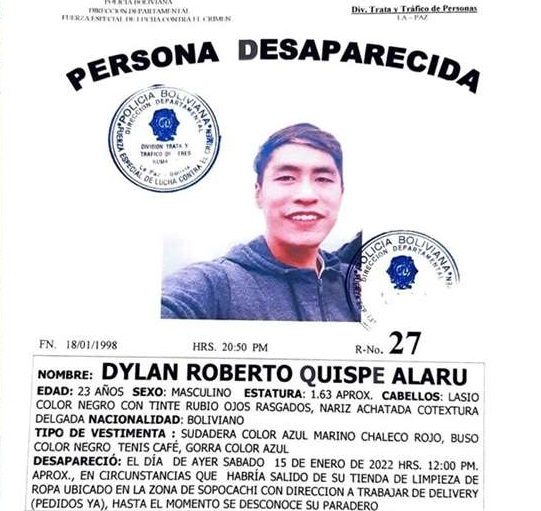 Identifican al joven descuartizado en el bosquecillo de Pura Pura, en La Paz
