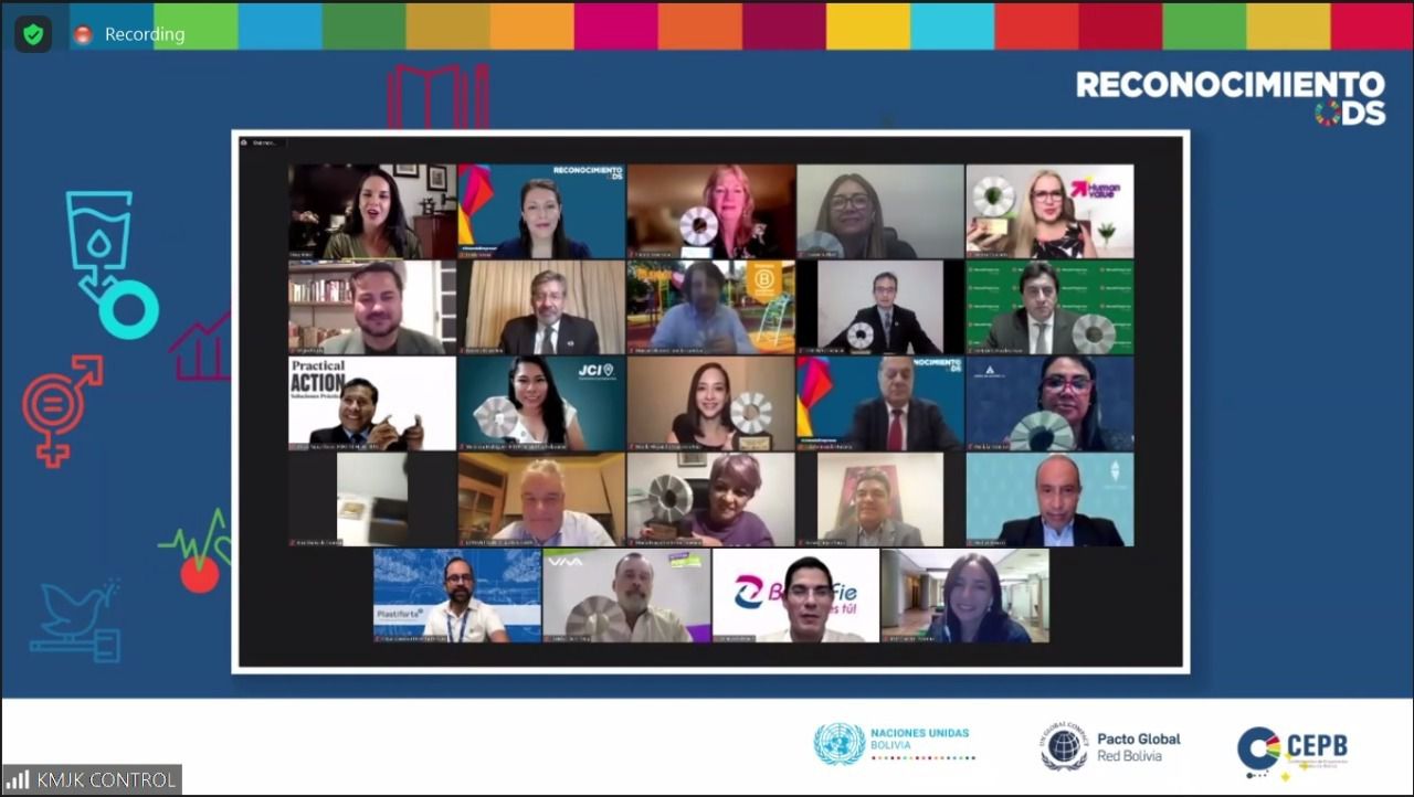 CEPB: 33 organizaciones privadas que operan en Bolivia son reconocidas por Buenas Prácticas de ODS