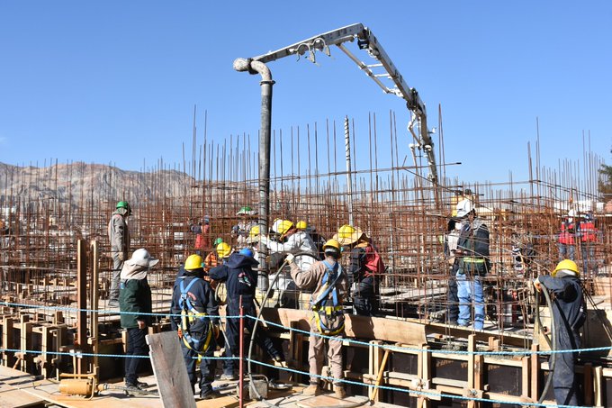 Avanza la construcción del Centro de Medicina Nuclear y Radioterapia de la ciudad de La Paz