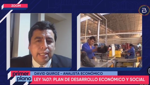 Analista advierte que acciones contra el PDES tienen ocultos intereses políticos para bloquear y afectar el desarrollo económico