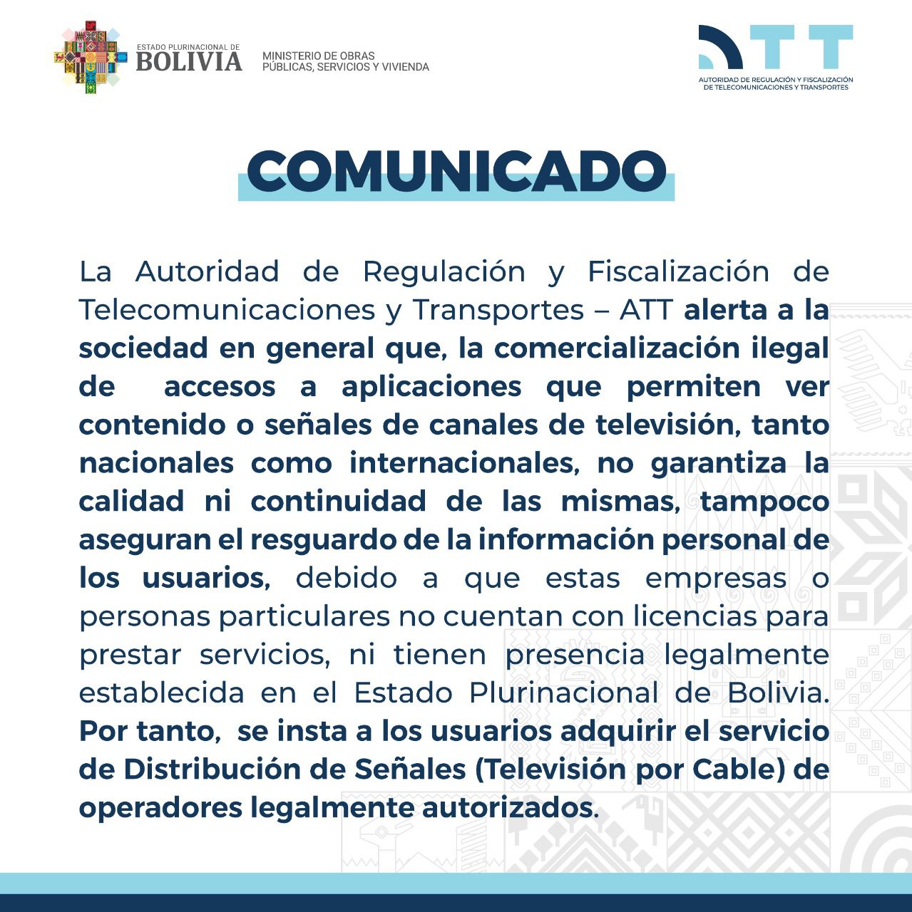 ATT alerta sobre app para ver canales de televisión e insta adquirir ese servicio de operadores autorizados