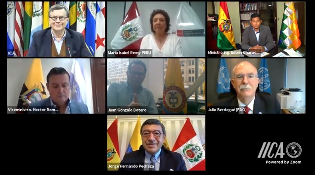 Países de la CAN acuerdan Agenda Agropecuaria Andina para impulsar reactivación