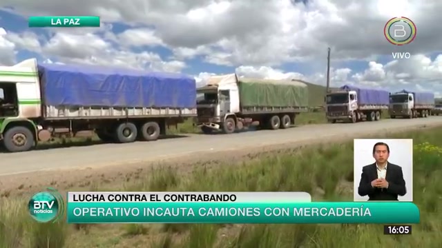 Comisan cinco camiones con mercadería de contrabando internada por Charaña