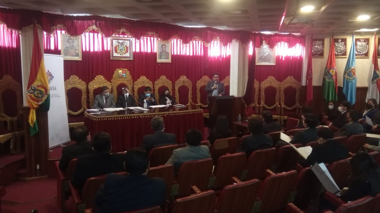 Autoridades judiciales se dan cita en Pando para enriquecer el plan nacional de reforma