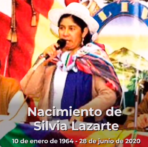 Presidente Arce reconoce legado de Silvia Lazarte, dirigente campesina y expresidenta de la Constituyente