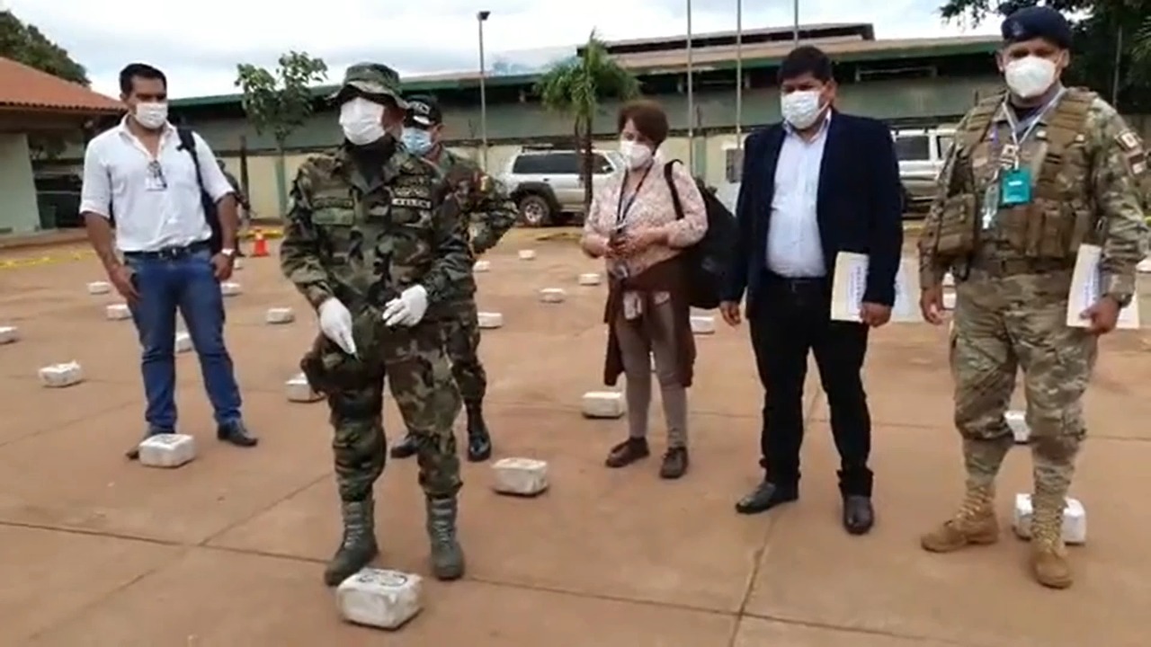 Dos operativos antidroga en Beni logran secuestro de 316 kilos de cocaína valuada en más de $us 1,5 millones