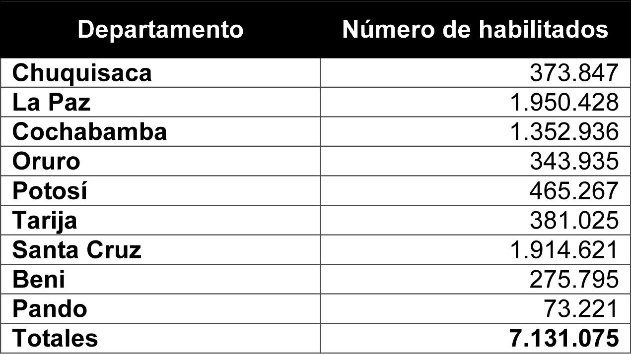 Más de 7,1 millones de personas están habilitadas para votar en las elecciones subnacionales