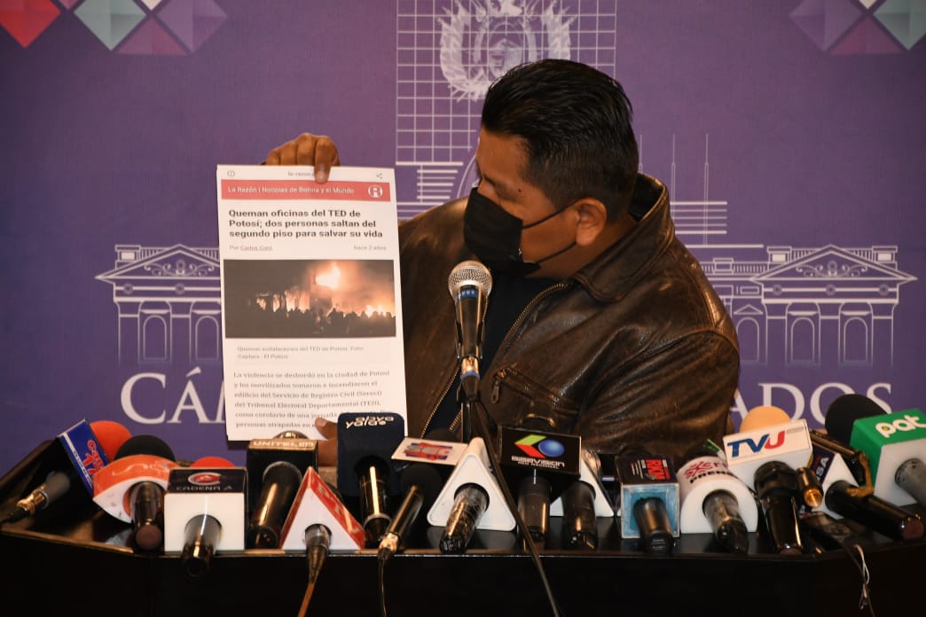 Diputado Huanca pide informe sobre avances de investigación por quema del Tribunal Electoral de Tarija en 2019