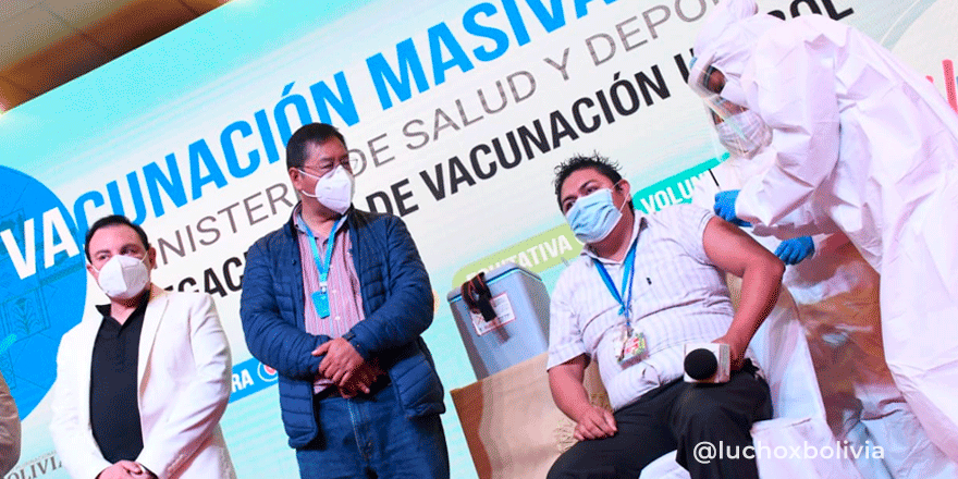 COVID-19: Hay más de 6 millones de vacunas disponibles y presidente Arce pide que gobiernos subnacionales agilicen inmunización