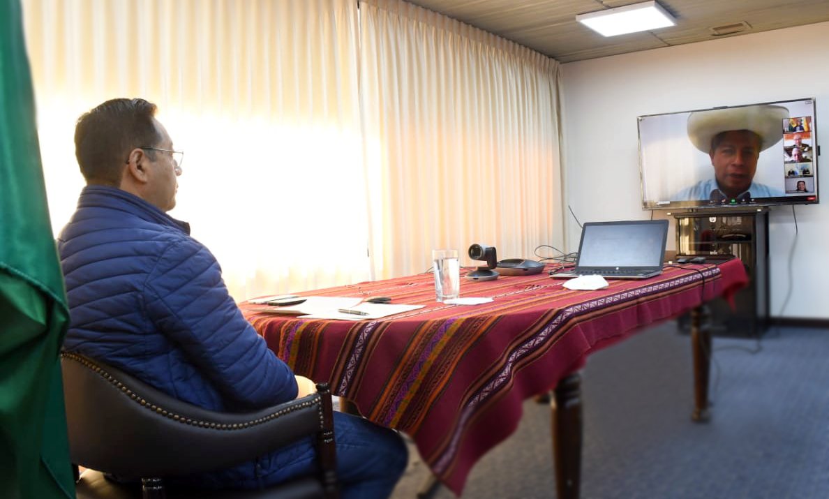 Arce expresa su apoyo a Pedro Castillo, presidente electo de Perú