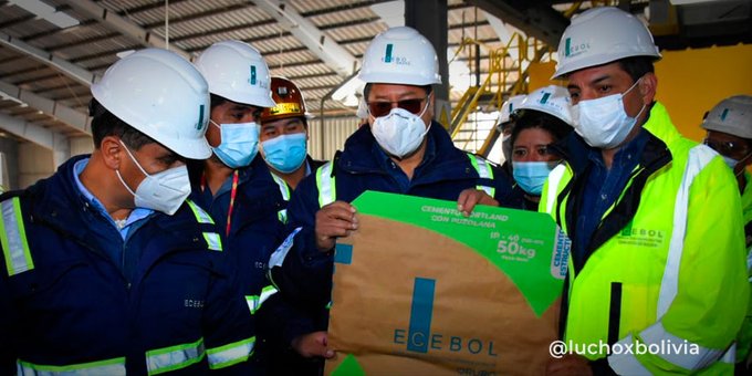 Planta estatal cementera de Oruro alcanzó el 80% de su capacidad de producción