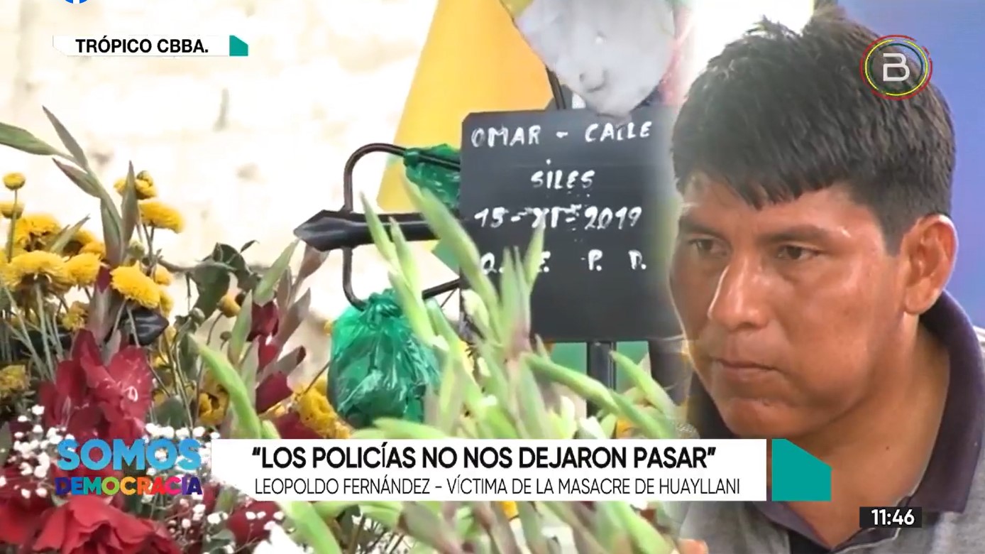 Víctima de masacre de Sacaba: “Una bala me ha destrozado mi pierna izquierda”