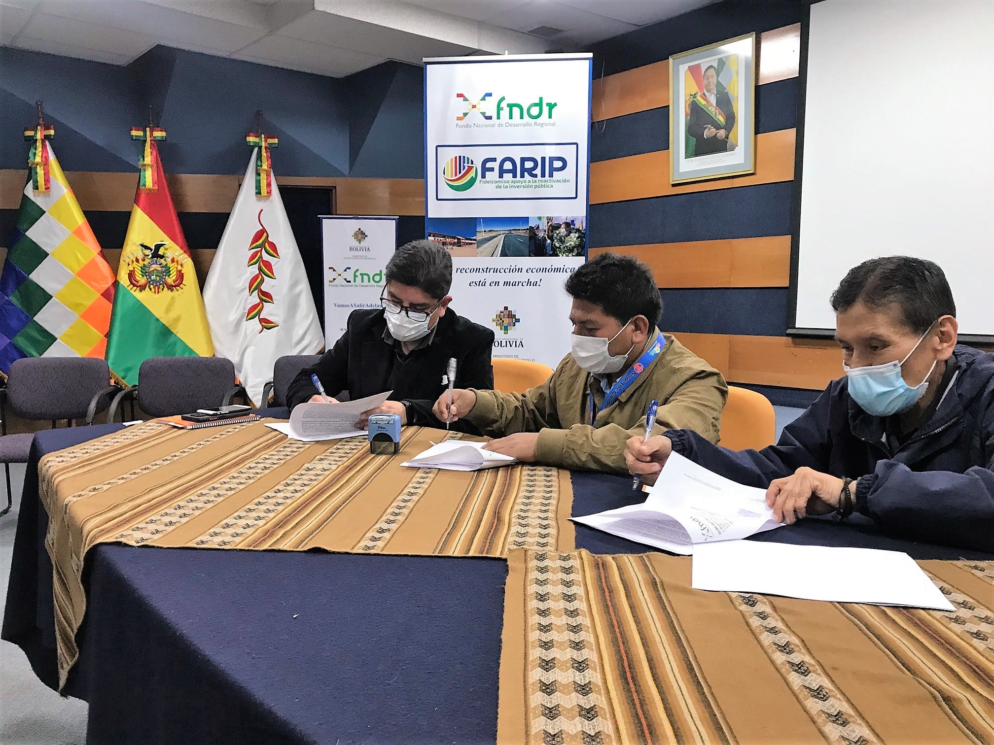 FNDR financiará Bs 612.542 al municipio de Yamparáez con recursos del FARIP