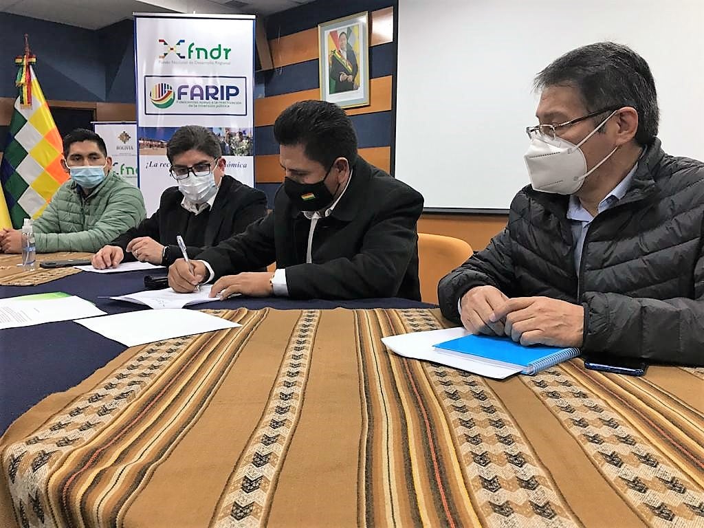 Sacaba accede a Bs 31,3 millones del fideicomiso FARIP para ejecutar proyecto de agua potable