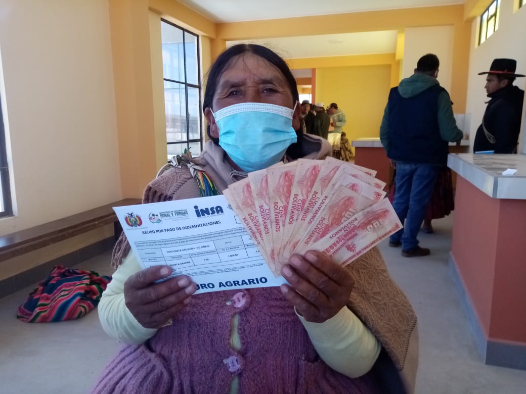 Inicia pago de indemnizaciones a agricultores afectados por fenómenos climáticos