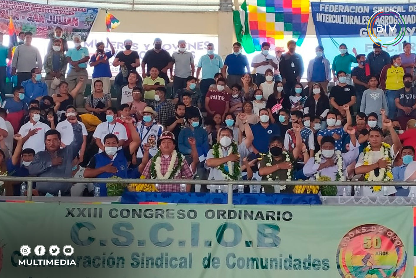 Vicepresidente llama a la unidad de los movimientos sociales para fortalecer lucha contra el colonialismo