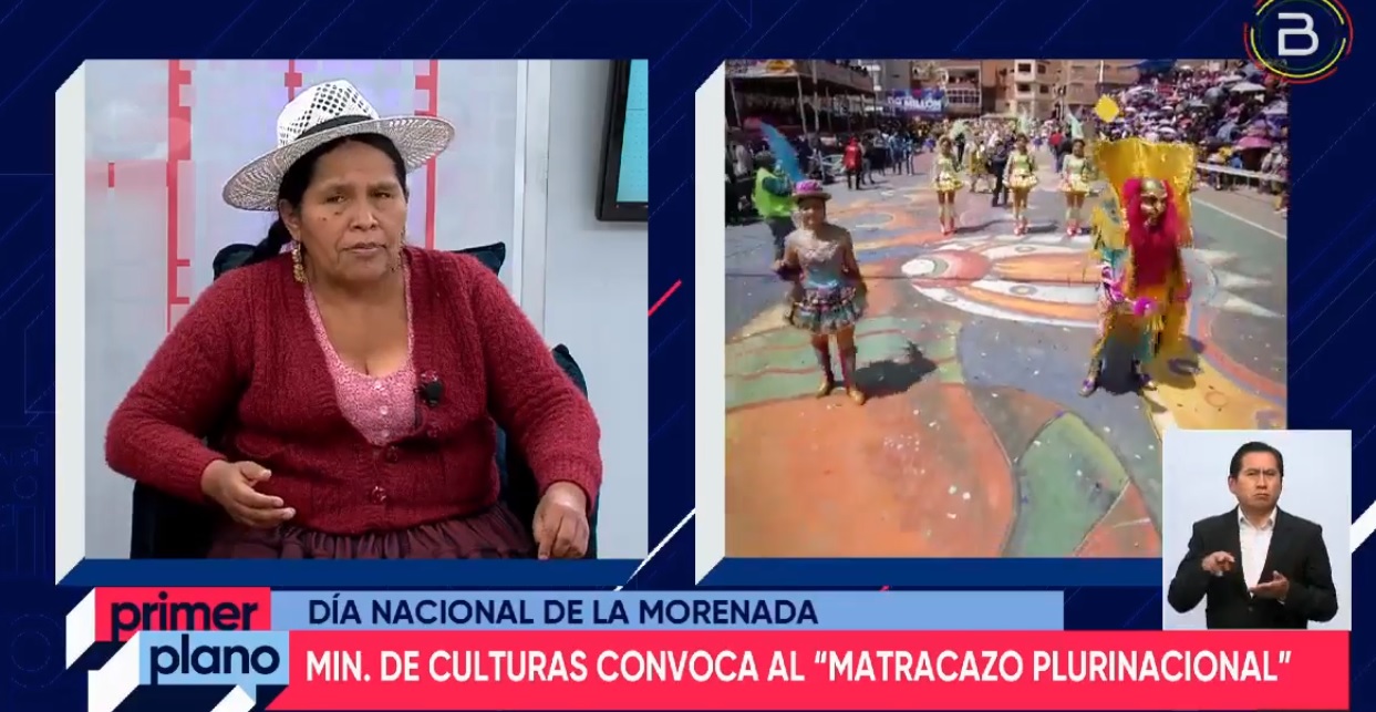Ministra invita al “Gran Matracazo Plurinacional” que se realizará mañana martes por el Día de la Morenada