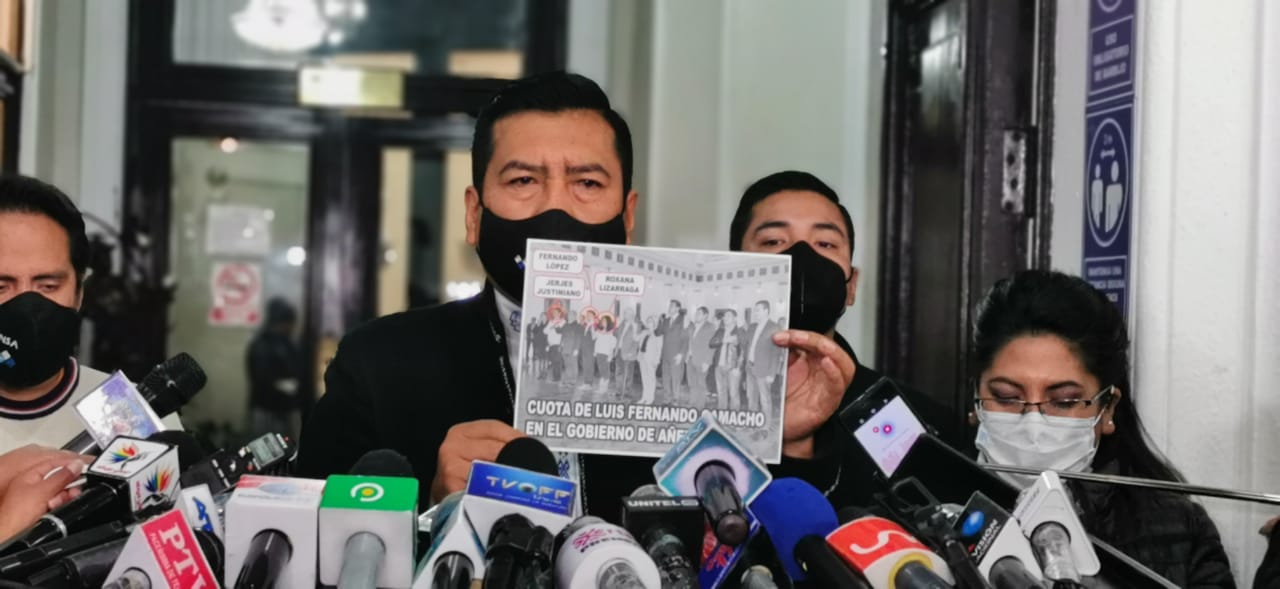 Mamani: Camacho aprovechó sus cuotas de poder en el gobierno de facto para beneficiarse, generar corrupción y muerte de bolivianos