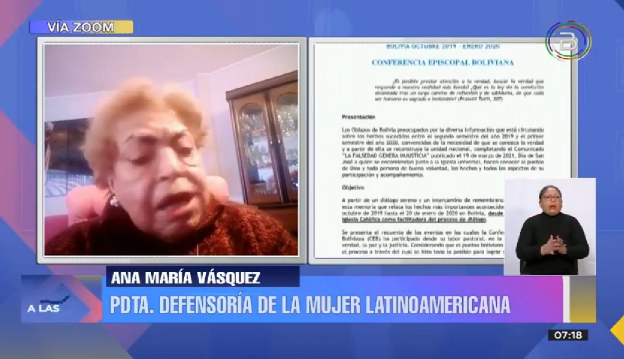 Presidenta de la Defensoría de la Mujer Latinoamericana: Documento de Iglesia Católica parece la palabra de “Fariseos”