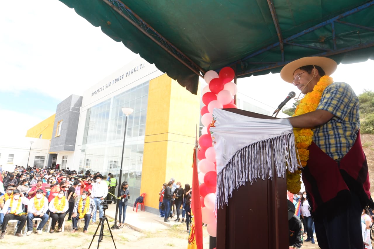 Presidente entrega centro de salud construido con más de Bs 9,2 millones en el municipio de Padcaya (amplia)