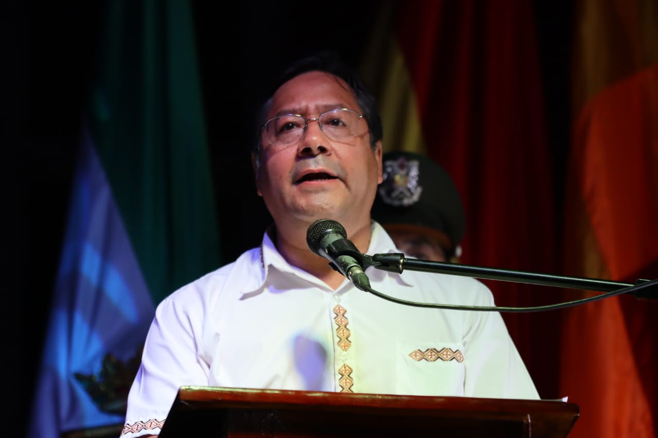 Presidente Arce: El Gobierno nacional trabajará con quien quiera trabajar por el bien de todo el pueblo cruceño