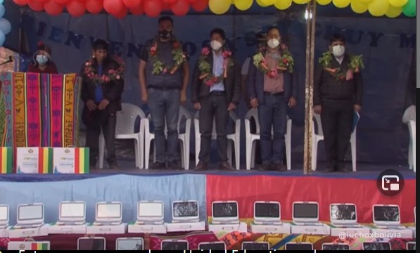 Presidente inaugura moderna unidad educativa en la comunidad campesina Mama Wasi, en Chuquisaca (adelanto)