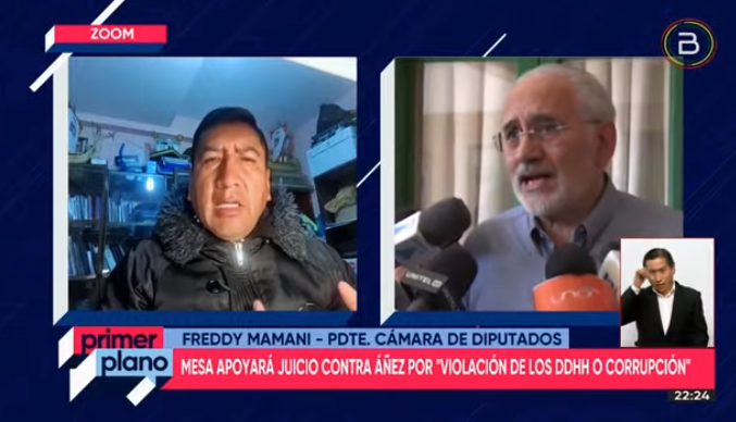 Presidente de Diputados ve ambivalencia de Carlos Mesa respecto a los juicios de responsabilidades contra Áñez