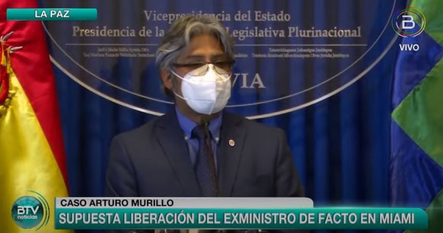 Procurador aguarda información oficial sobre la situación legal del exministro Arturo Murillo en EEUU
