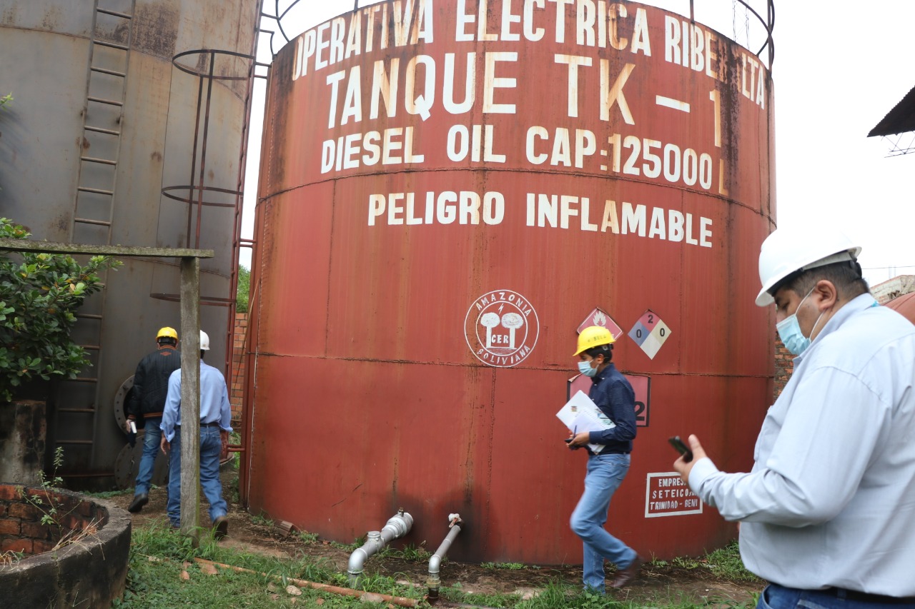 Inspección detecta incumplimiento de normas ambientales y de seguridad industrial en planta de Cooperativa Eléctrica Riberalta