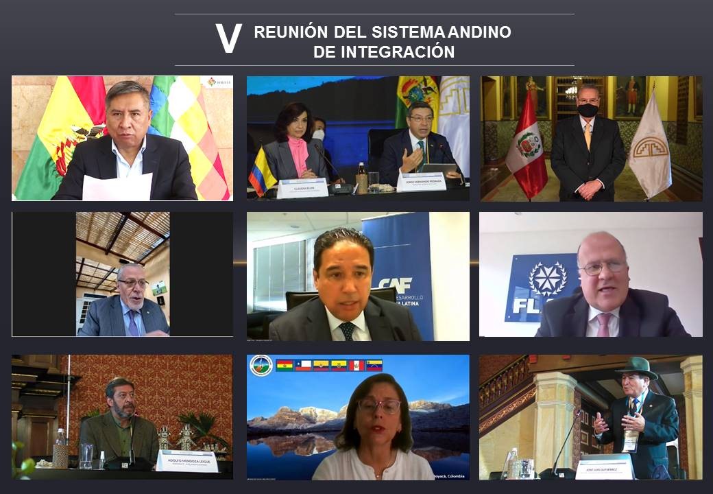Reunión del Sistema Andino de Integración concluye con acuerdos referidos al COVID-19 y la reactivación económica