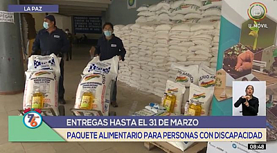 Sedem comienza distribución de paquetes alimentarios para nuevos beneficiarios con discapacidad