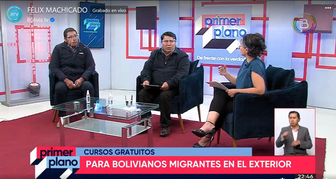 Convocan a bolivianos en el extranjero a capacitarse en cinco áreas de forma gratuita