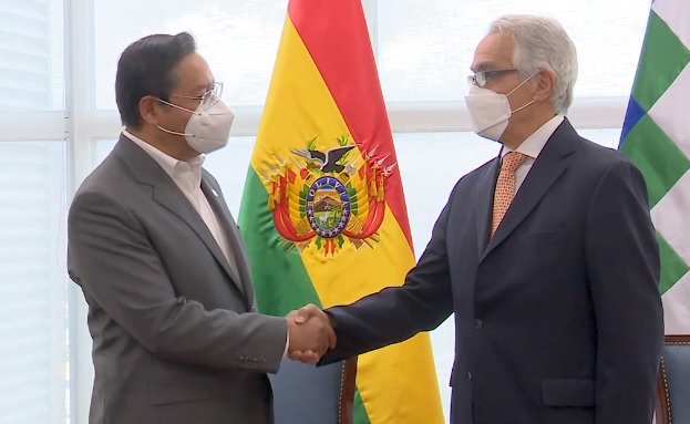 Presidente Arce recibe a relator Diego García-Sayán para impulsar la transformación de la justicia